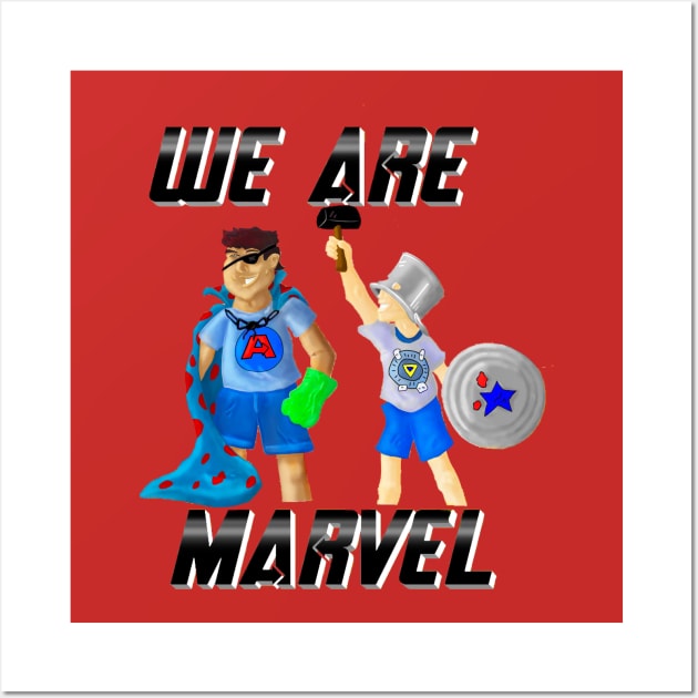 We Are Marvel Pod Just Name and Characters Wall Art by We Are Marvel Pod